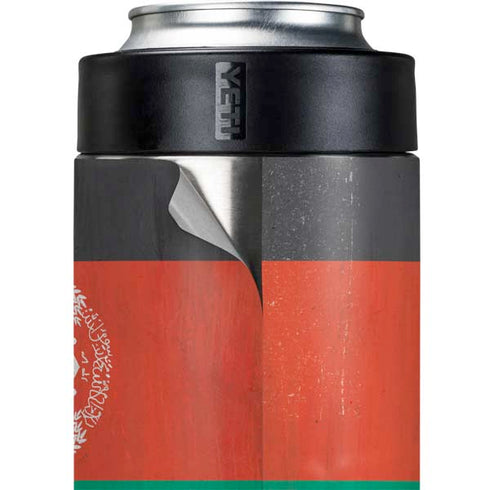 Afghanistan Flag Distressed Yeti Colster Can Insulator  Skin